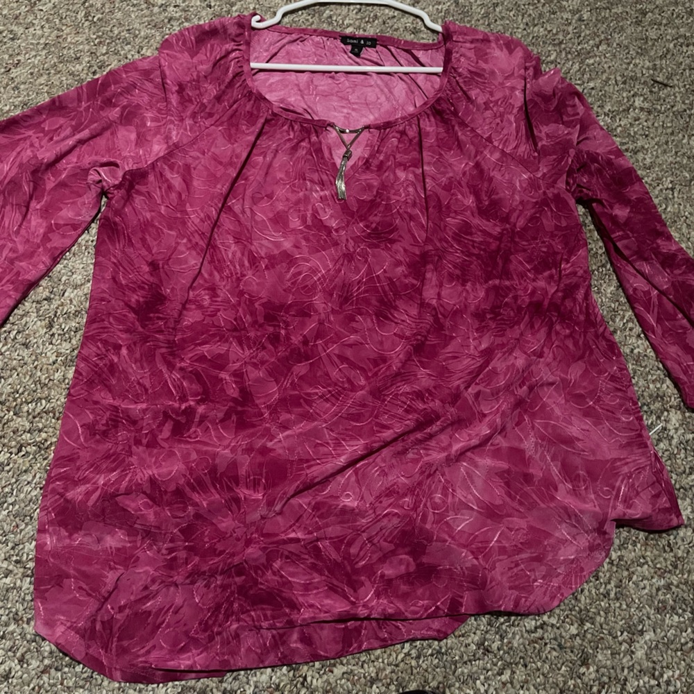 Size XL Dress Shirt with Half Bell Sleeves